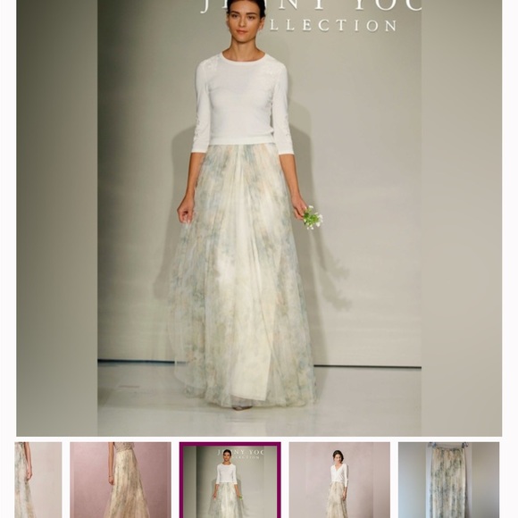 Jenny Yoo Arabella watercolour tulle skirt - Picture 6 of 9